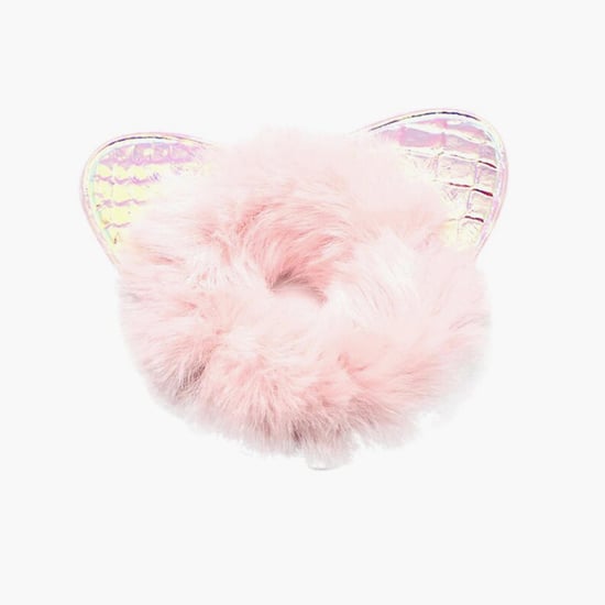 TONIQ KIDS Girls Bunny Ear Furry Scrunchie