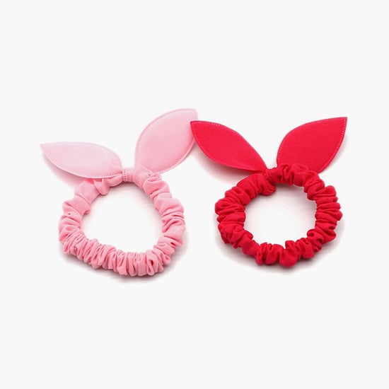 TONIQ KIDS Girls Solid Bunny Ear Scrunchies