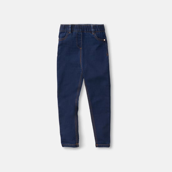 ANGEL & ROCKET Girls Solid Skinny Fit Jeggings