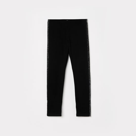 UNITED COLORS OF BENETTON Girls Solid Elasticated Jeggings