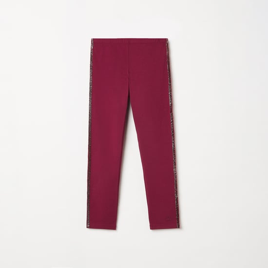 UNITED COLORS OF BENETTON Girls Embellished Knit Bottom Leggings