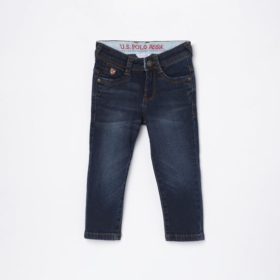 U.S. POLO ASSN. KIDS Boys Light-Washed Slim Fit Jeans