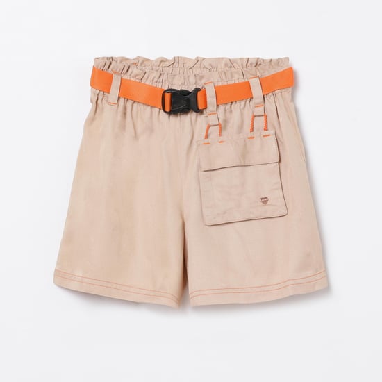 BOSSINI Girls Solid Woven Shorts