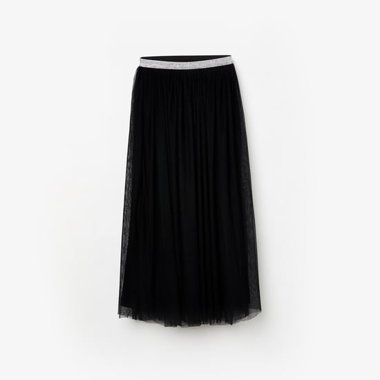 PRETTY ME Girls Solid A-Line Skirt