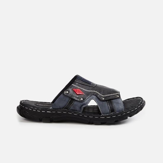 LEE COOPER Men Genuine Leather Textured Sandals