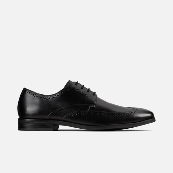 Clarks black brogues online