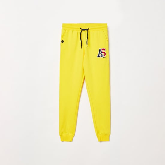 ALLEN SOLLY Boys Printed Elasticated Joggers