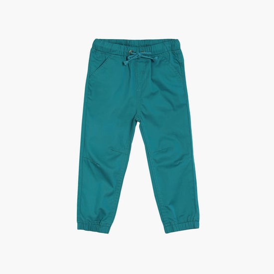 FS MINI KLUB Boys Solid Drawstring Waist Jogger Trousers