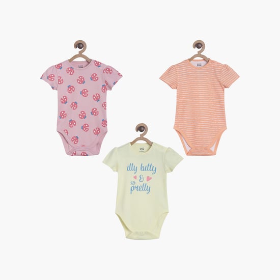 FS MINI KLUB Girls Printed Bodysuit- Pack of 3