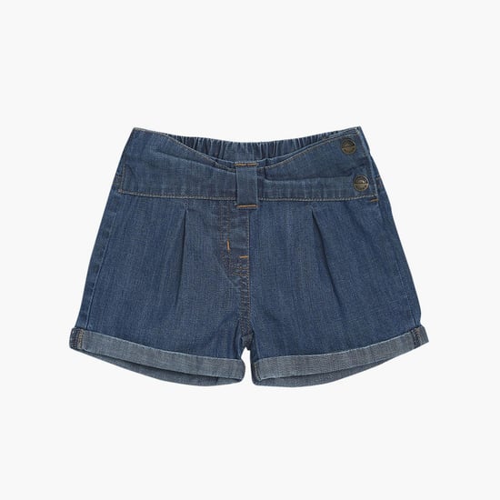 FS MINI KLUB Girls Solid Knit Shorts