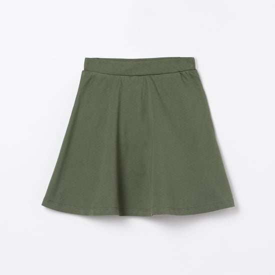 FAME FOREVER YOUNG Girls Solid Knit A-Line Skirt