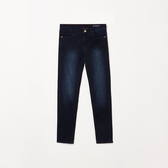 ALLEN SOLLY Boys Stonewashed Regular Fit Jeans