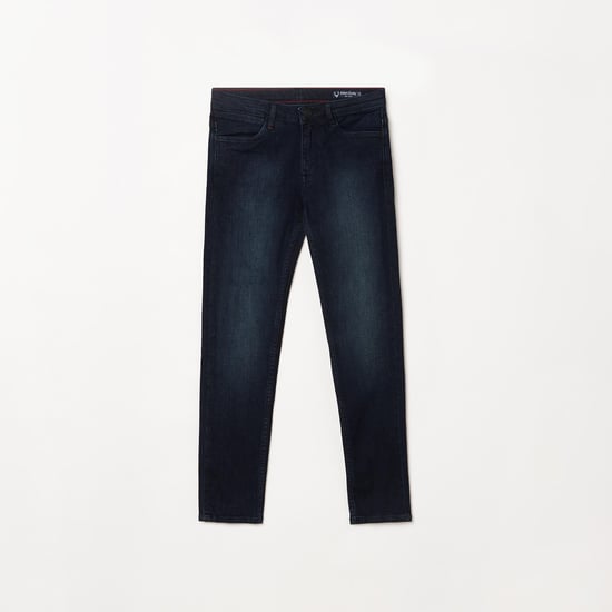 ALLEN SOLLY Boys Stonewashed Regular Fit Jeans