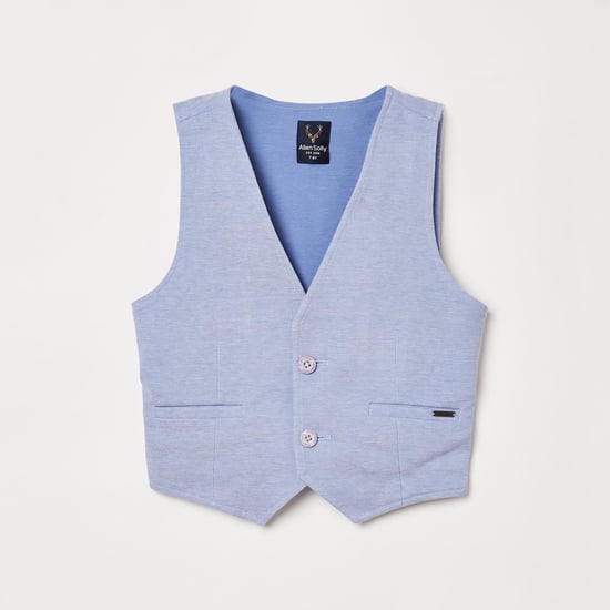 ALLEN SOLLY Boys Solid Waistcoat
