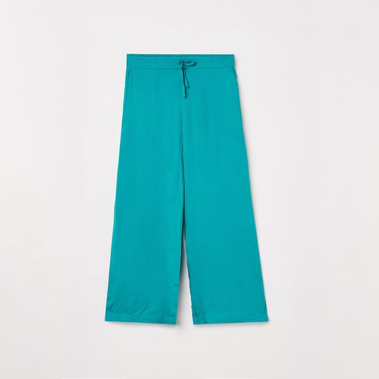 ALLEN SOLLY Girls Solid Flared Trousers