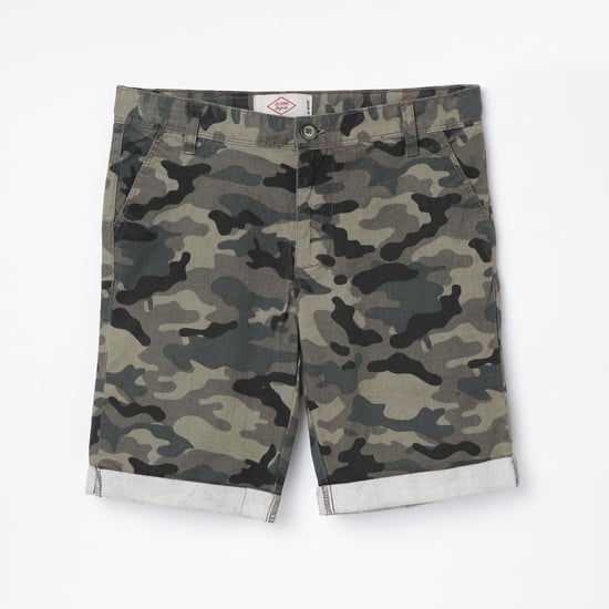 LEE COOPER JUNIORS Boys Camouflage Print Woven Shorts
