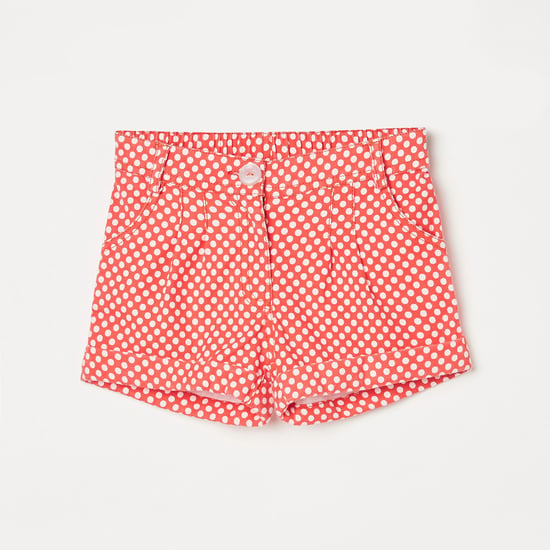 PEPPERMINT Girls Polka Dot Print Shorts