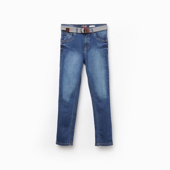 GINI & JONY Boys Medium-Washed Regular Fit Jeans