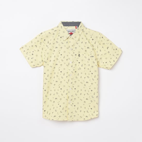 GINI & JONY Boys Printed Regular Fit Casual Shirt