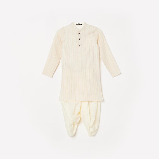 MELANGE Boys Striped Kurta with Dhoti Pants