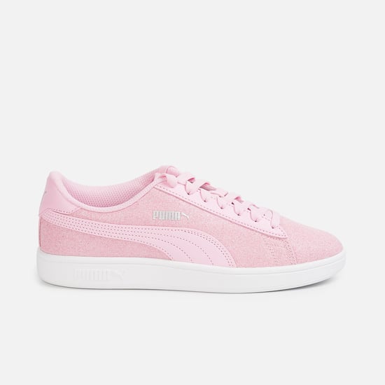 PUMA Girls Solid Lace-Up Sports Shoes