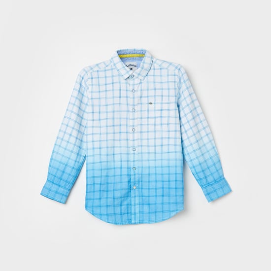 LEE COOPER JUNIORS Boys Checked Regular Fit Casual Shirt