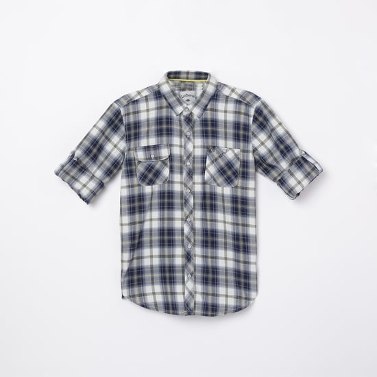 LEE COOPER JUNIORS Boys Checked Casual Shirt