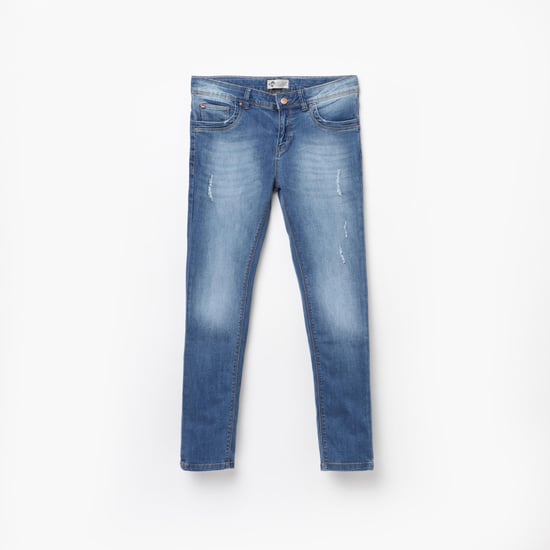 LEE COOPER JUNIORS Girls Light-Washed Skinny Fit Jeans