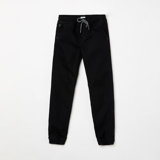 BOSSINI Boys Solid Slim Fit Elasticated Jeans