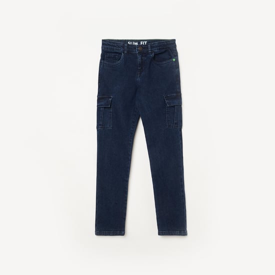 BOSSINI Boys Solid Slim Fit Denim Jeans