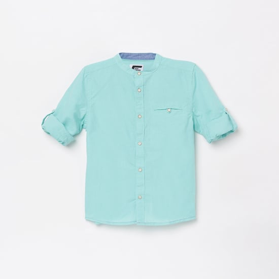 FAME FOREVER YOUNG Boys Solid Slim Fit Shirt