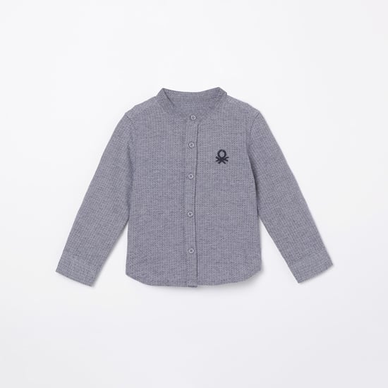 UNITED COLORS OF BENETTON Boys Textured Casual Shirt