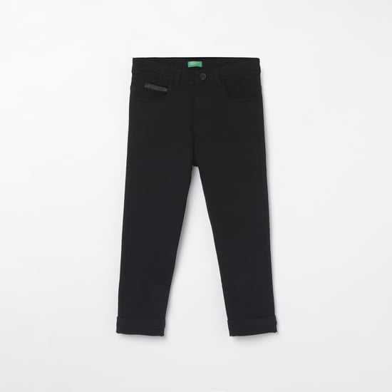 UNITED COLORS OF BENETTON Boys Solid Trousers