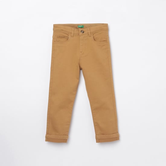 UNITED COLORS OF BENETTON Boys Solid Trousers