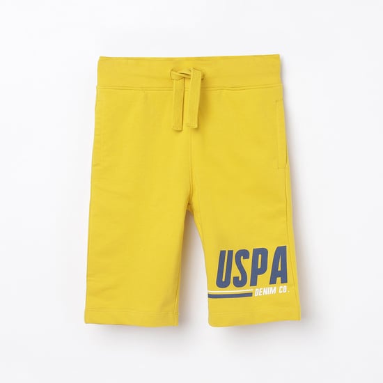 U.S. POLO ASSN. KIDS Boys Printed Elasticated Shorts