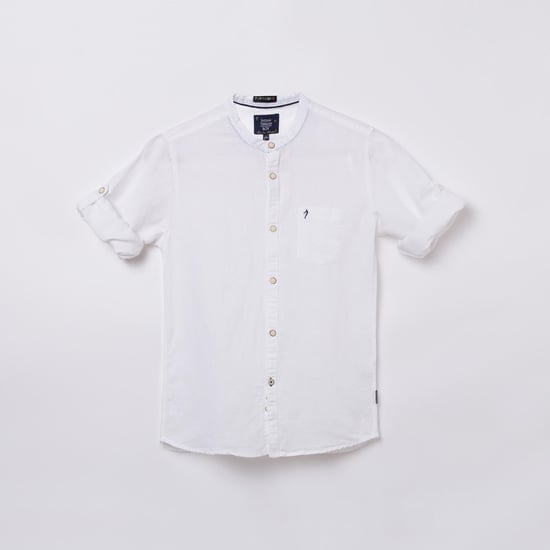 INDIAN TERRAIN Boys Solid Full Sleeves Shirt