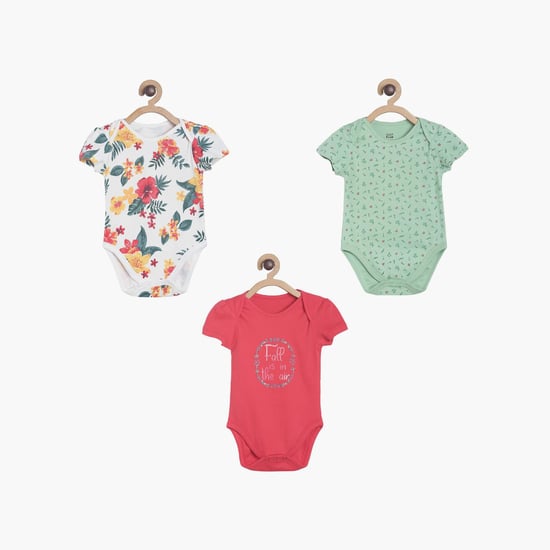 FS MINI KLUB Girls Printed Bodysuit - Pack of 3