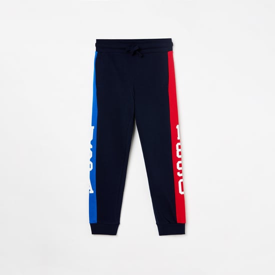 U.S. POLO ASSN. KIDS Boys Printed Elasticated Track Pants