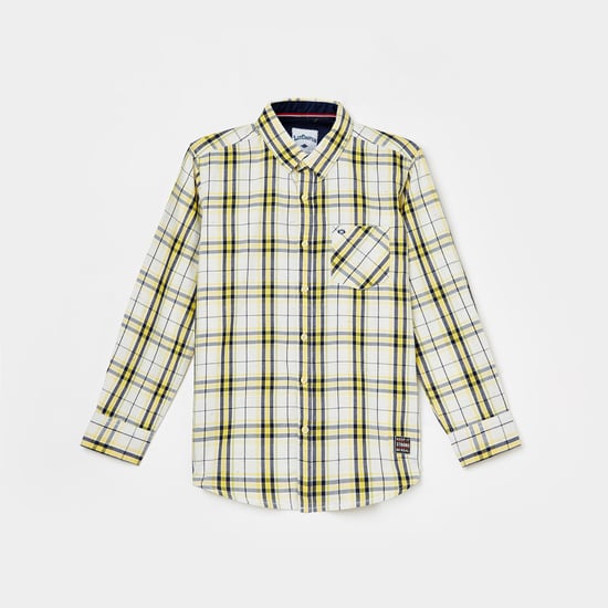 LEE COOPER JUNIORS Boys Checked Full Sleeves Shirt
