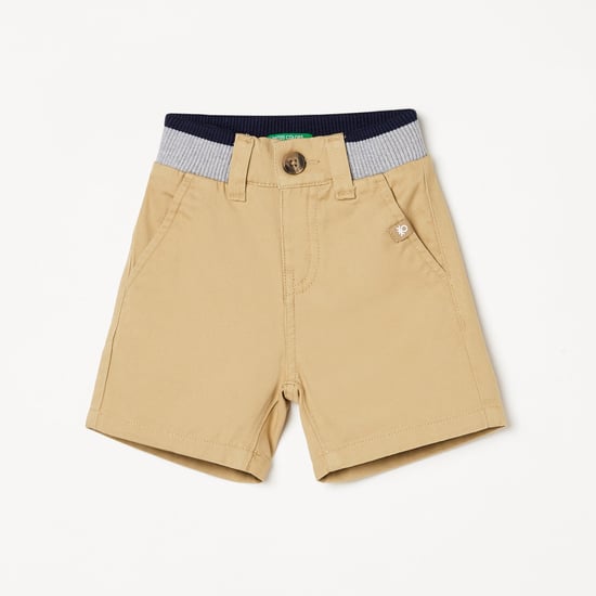 UNITED COLORS OF BENETTON Boys Solid Elasticated Shorts