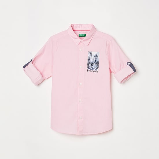 UNITED COLORS OF BENETTON Boys Printed Casual Shirt