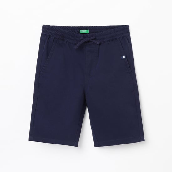 UNITED COLORS OF BENETTON Boys Solid Elasticated Shorts