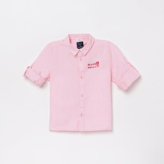 ALLEN SOLLY Boys Printed Regular Fit Shirt