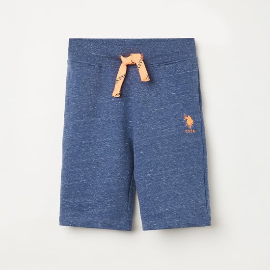 U.S. POLO ASSN. KIDS Boys Textured Elasticated Shorts