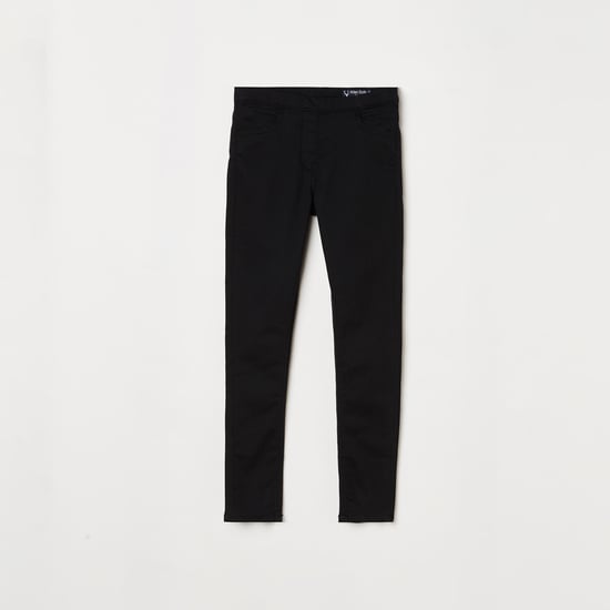 ALLEN SOLLY Girls Solid Skinny Fit Jeans