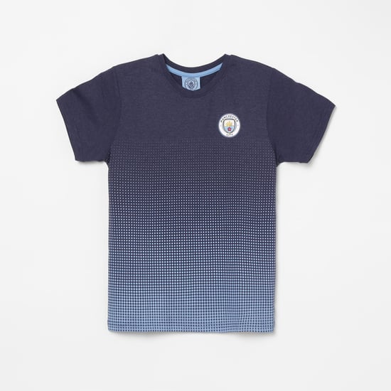 MANCHESTER CITY FC Boys Printed Crew Neck T-shirt
