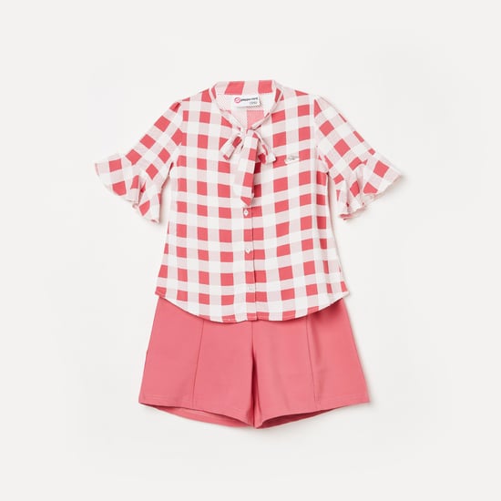 PEPPERMINT Girls Printed Top with Elasticated Shorts