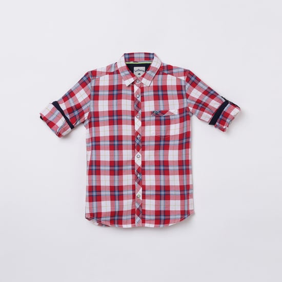 LEE COOPER JUNIORS Boys Checked Casual Shirt