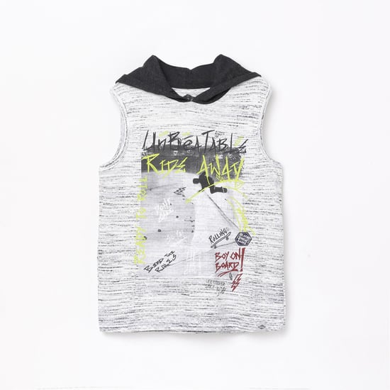 LEE COOPER JUNIORS Boys Printed Hooded T-shirt
