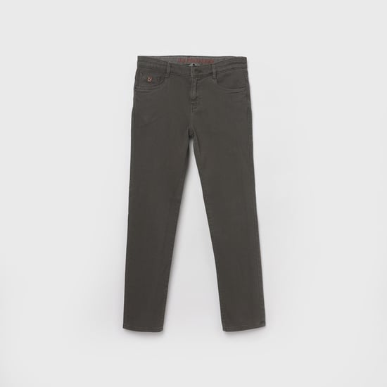 US POLO KIDS Boys Medium-Washed Regular Fit Jeans